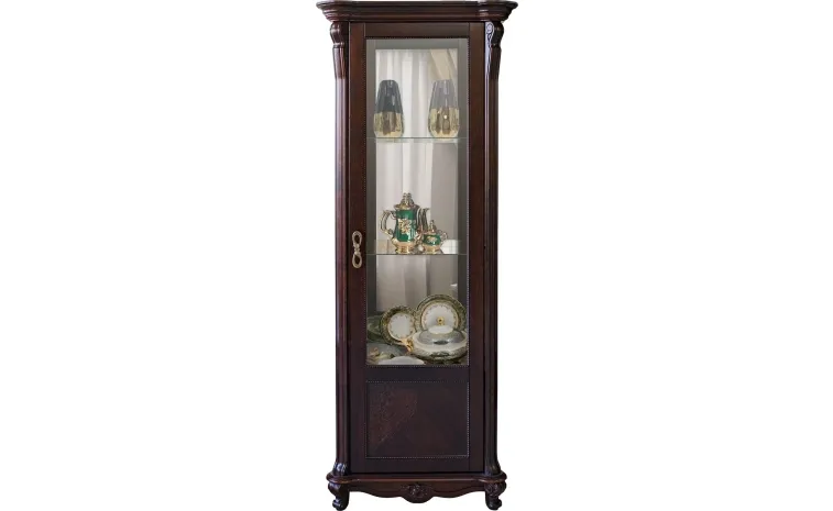 Шкаф-витрина «Алези» П1.350.0.08 (П350.08) - горячий шоколад