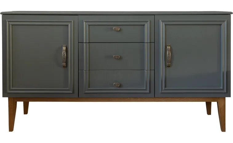 Тумба «Дольче» П3.597.0.03 - базальт + дуб рустикаль