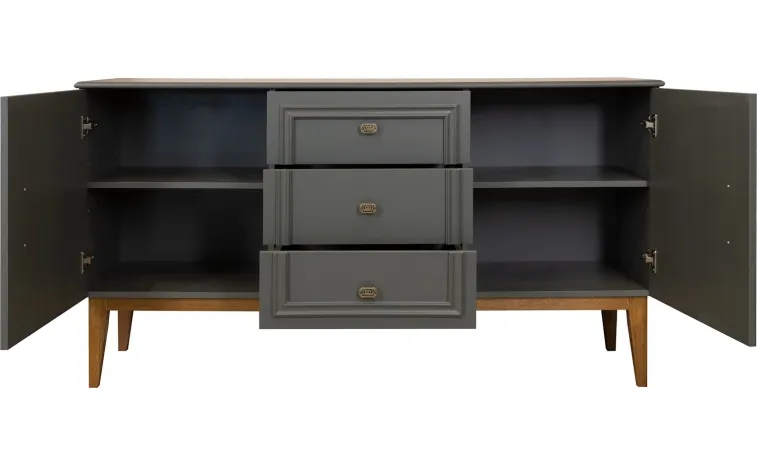 Тумба «Дольче» П3.597.0.03 - базальт + дуб рустикаль