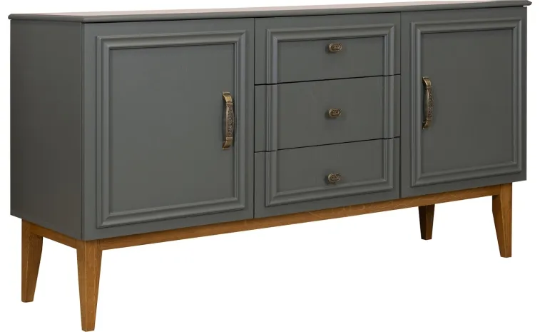 Тумба «Дольче» П3.597.0.03 - базальт + дуб рустикаль