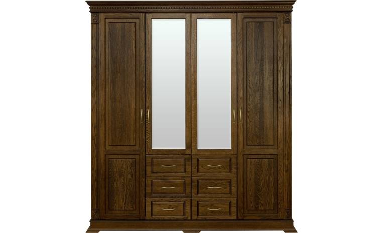 Шкаф для одежды 4д «Верди Классик» П3.0487.1.01 - черешня