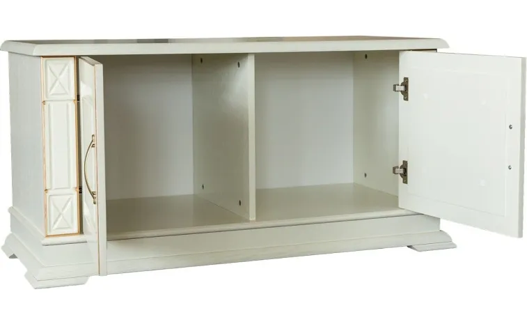 Тумба для обуви «Верди Классик» П3.0487.3.25 - слоновая кость с золочением