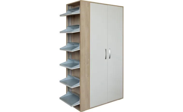 Шкаф комбинированный «Акцент» П3.595.3.05 - персидский жемчуг + дуб мадуро