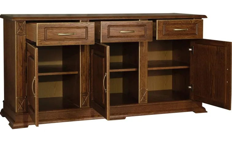 Тумба «Верди Классик» П1.0487.0.03 - черешня с золочением