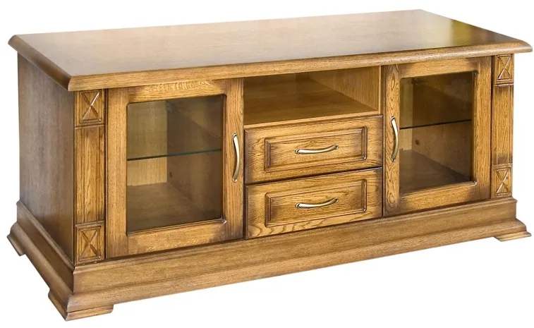 Тумба ТВ «Верди Классик» П1.0487.0.09 - дуб рустикаль с патинированием