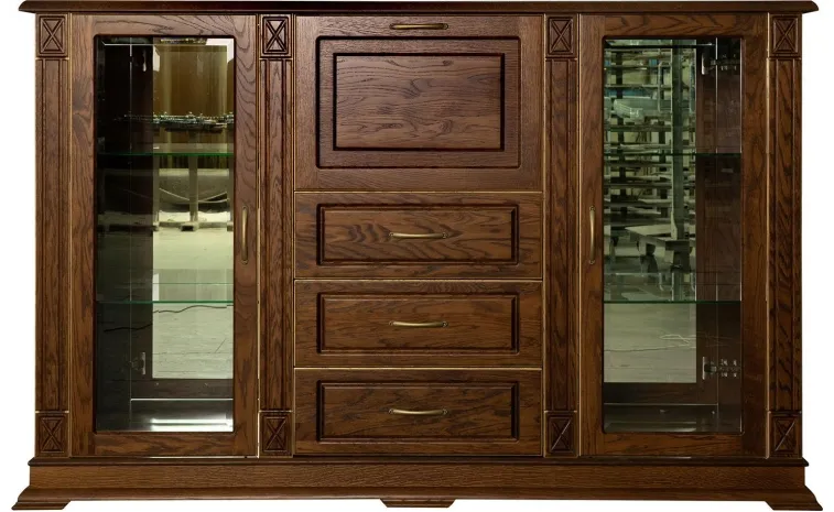 Тумба «Верди Классик» П1.0487.0.12 - черешня с золочением