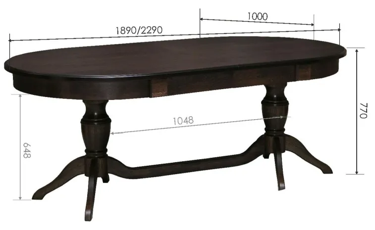 Стол обеденный «Верди» П4.487.4.14 (П106.08-01) - венге