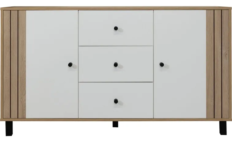 Комод «Ардо» П3.598.0.07 - белый - дуб мадура