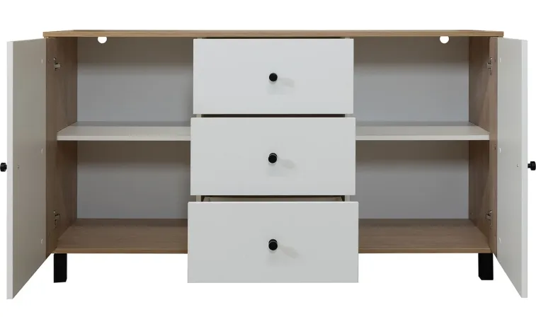 Комод «Ардо» П3.598.0.07 - белый - дуб мадура