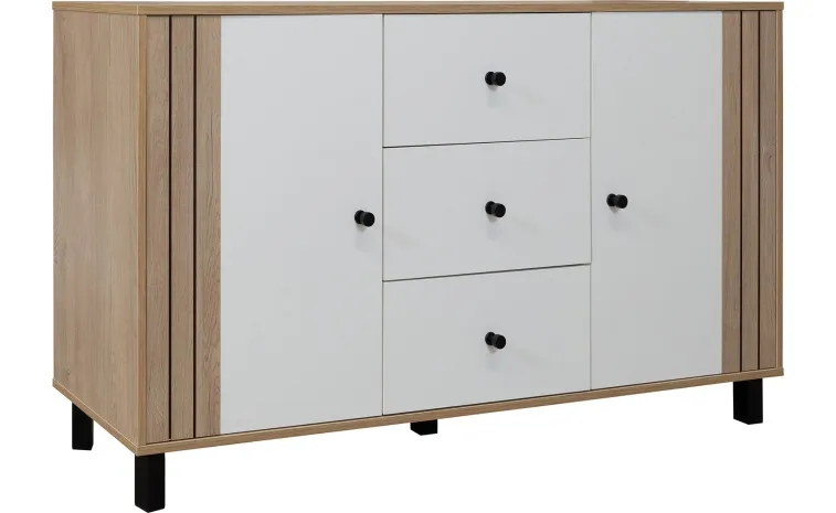 Комод «Ардо» П3.598.0.07 - белый - дуб мадура