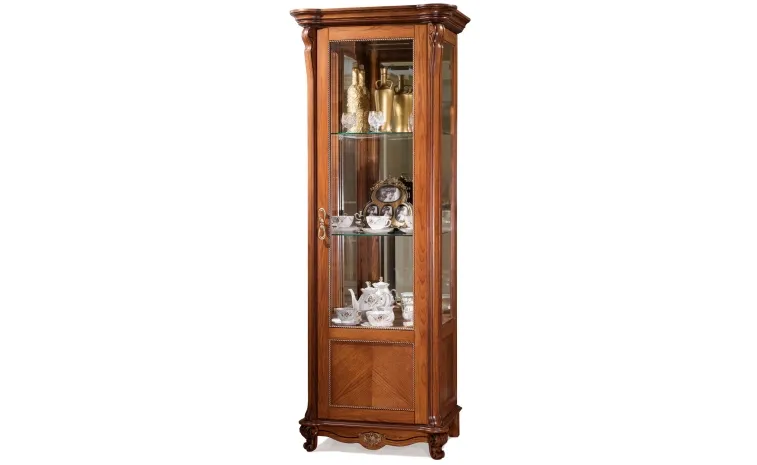 Шкаф-витрина «Алези» П1.350.0.08 (П350.08) - античная бронза