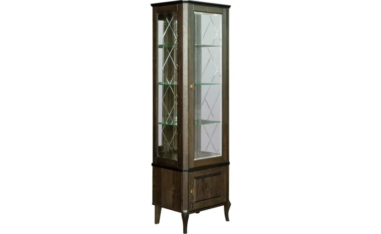 Шкаф с витриной «Нокс» П4.988.0.01 - венге