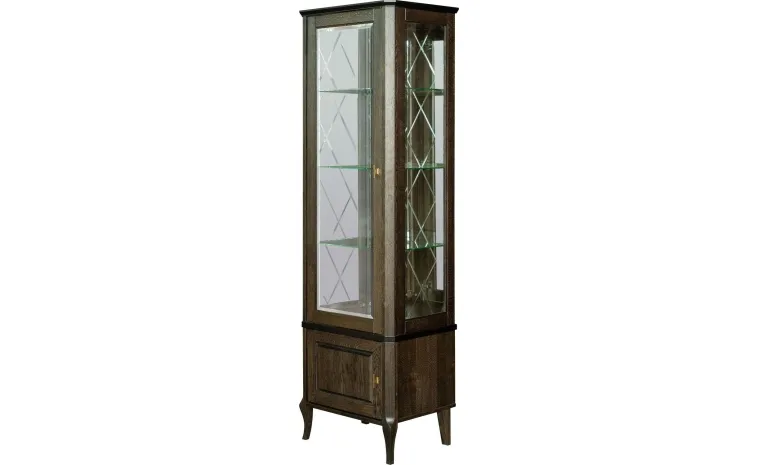 Шкаф с витриной «Нокс» П4.988.0.01-01 - венге