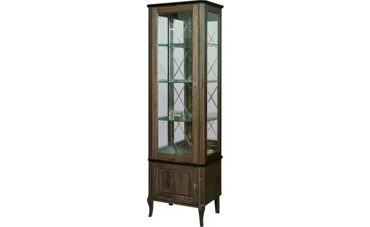 Шкаф с витриной «Нокс» П4.988.0.01-01 - табак