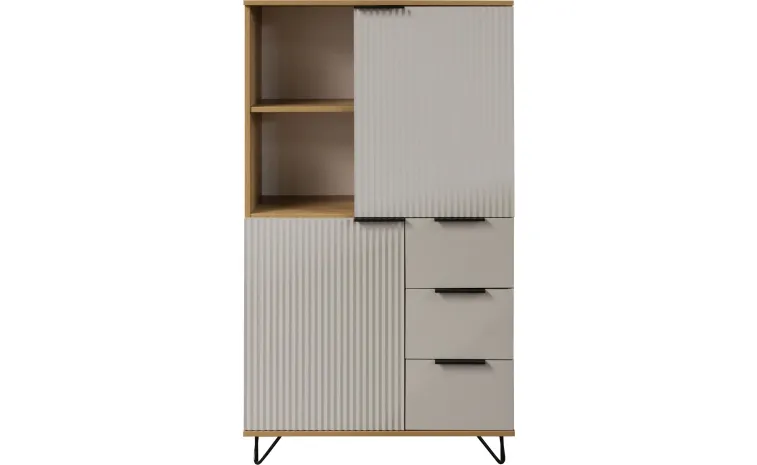 Шкаф «Рокси» П6.948.0.06 - пепел софт+дуб нокс