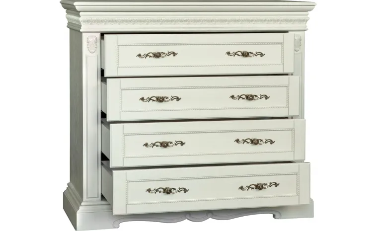 Комод «Милана 11с» П4.265.1.11(294.11с) - слоновая кость