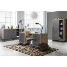 камень серый/дуб вотан/чёрный