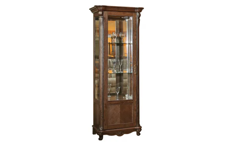 Шкаф-витрина «Алези» П1.350.0.08-01 (П350.08-01) - табак