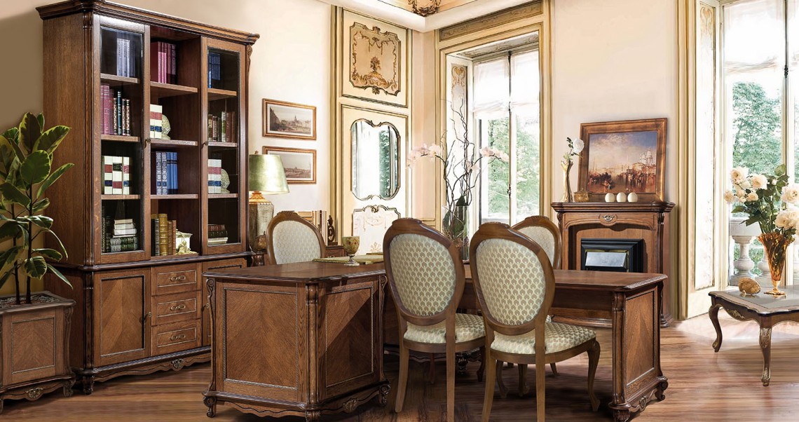 Мебель для кабинета «Алези» #3 - античная бронза