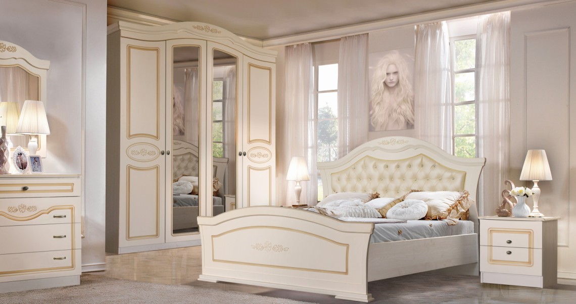 Спальня «Элиза» - белая ваниль