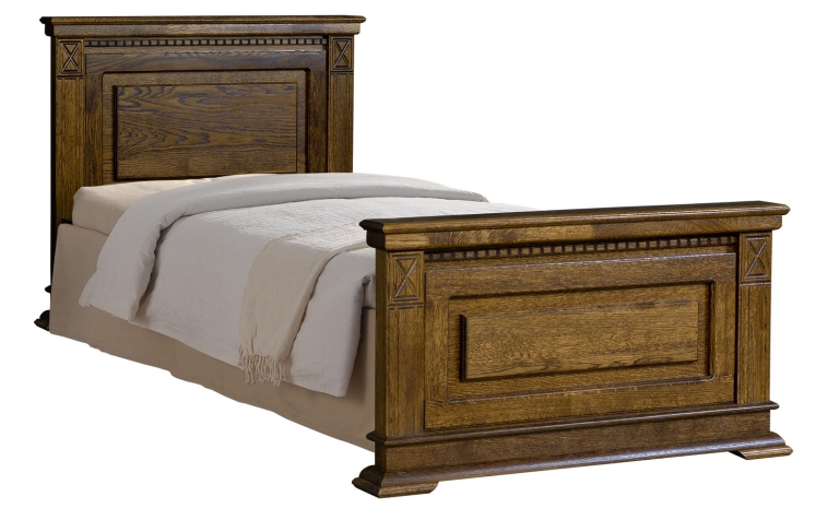 Кровать одинарная «Верди Люкс» с высоким изножьем - черешня