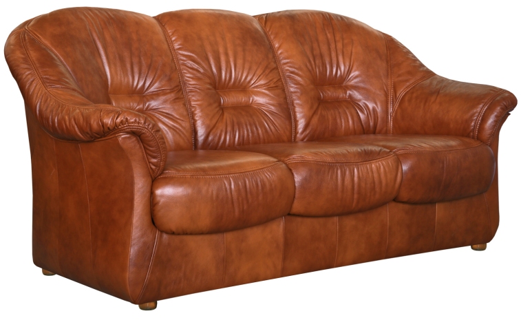 3-х местный диван «Омега» (3м) - спецпредложение - натуральная кожа