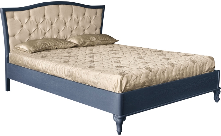 Кровать двуспальная «Флорентина» БМ851 - голубой агат