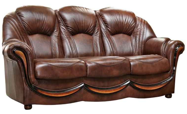 3-х местный диван «Дельта» (3м) - спецпредложение - натуральная кожа