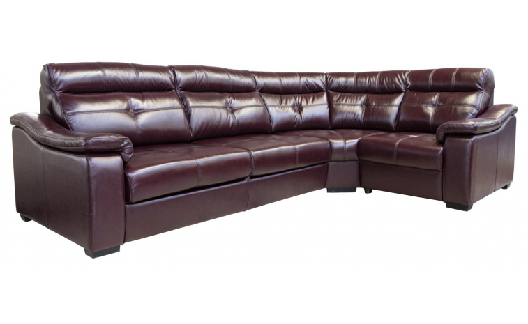 Угловой диван «Барселона 2» (3мL/R901R/L) - промо - натуральная кожа