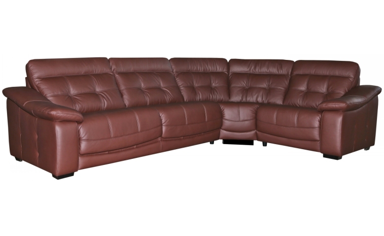 Угловой диван «Мирано» (3мL/R901R/L) - натуральная кожа