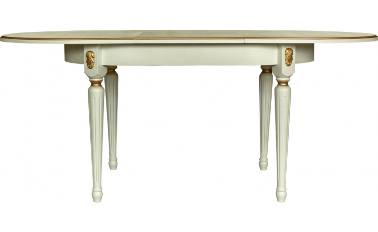 Стол «Милана 10» П4.265.0.24(313.02) - слоновая кость с золочением