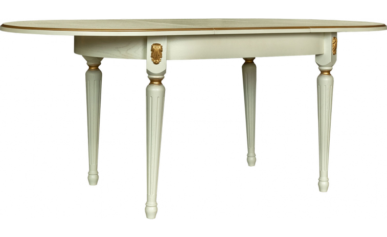 Стол «Милана 10» П4.265.0.24(313.02) - слоновая кость с золочением