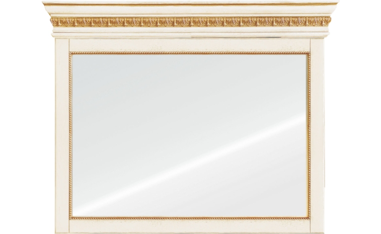 Зеркало настенное «Милана 9» П4.265.0.09(265.09) - слоновая кость с золочением