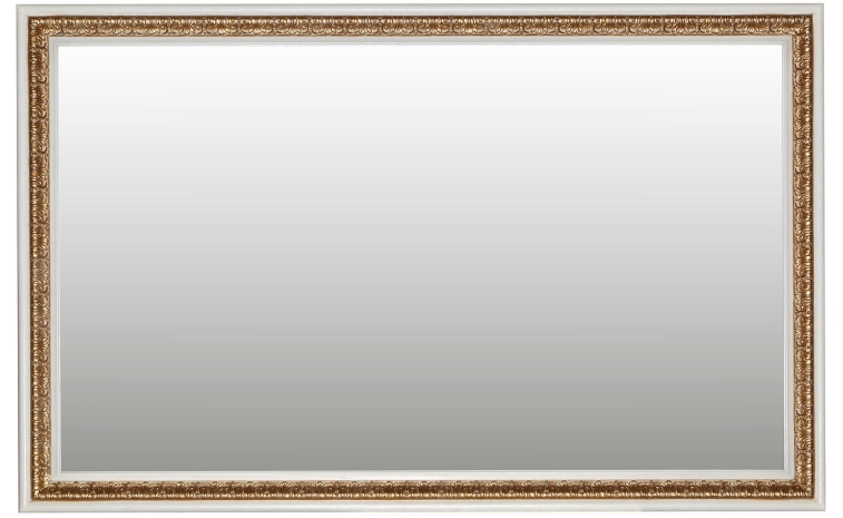 Зеркало настенное «Милана 18» П265.18 - слоновая кость с золочением