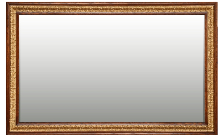 Зеркало настенное «Милана 18» П265.18 - черешня с золочением