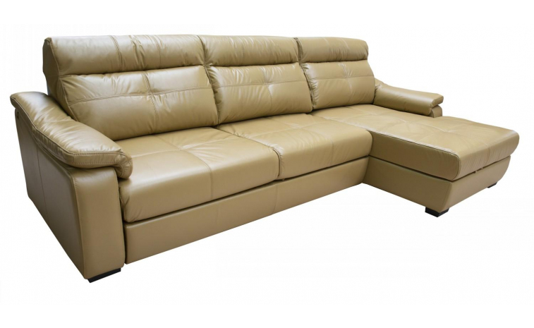Угловой диван «Барселона 2» (3mL/R8mR/L) - промо - натуральная кожа