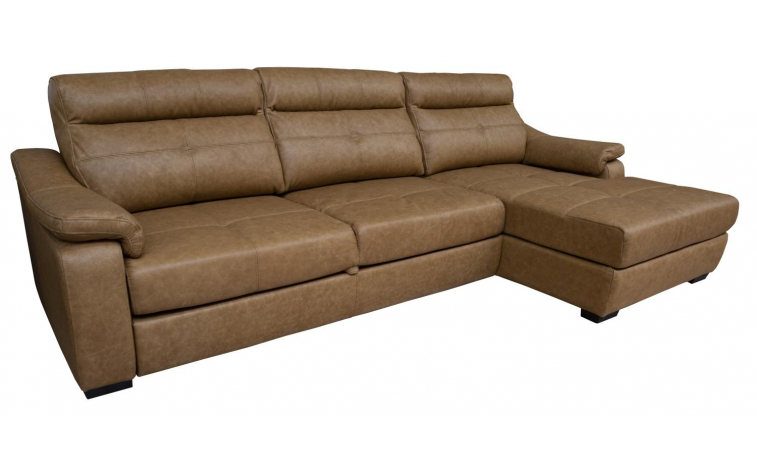 Угловой диван «Барселона 2» (3mL/R8mR/L) - промо - натуральная кожа