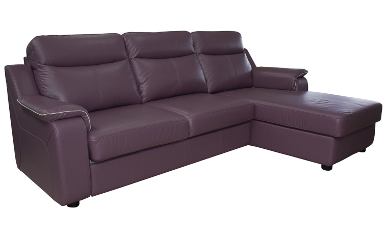 Угловой диван «Люксор» (3мL/R8мR/L) - натуральная кожа