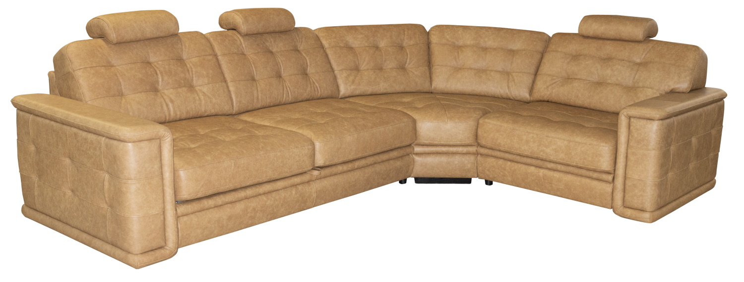 Угловой диван «Ричмонд» (3ML/R90.1R/L) Натуральная кожа – купить винтернет-магазине белорусской мебели в Москве