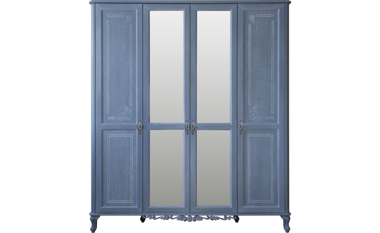 Шкаф для одежды 4д «Флорентина» БМ2.851.1.27-01(2678-01) - голубой агат