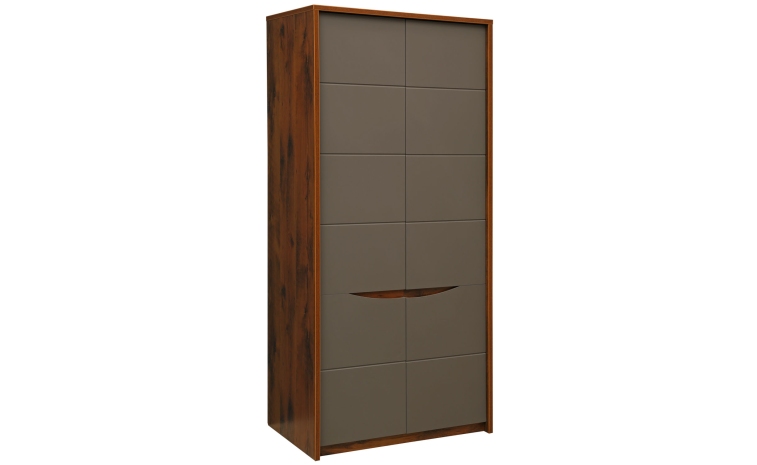 Шкаф для одежды «Монако» П6.528.1.08 (П528.08) - дуб саттер+серый мокко
