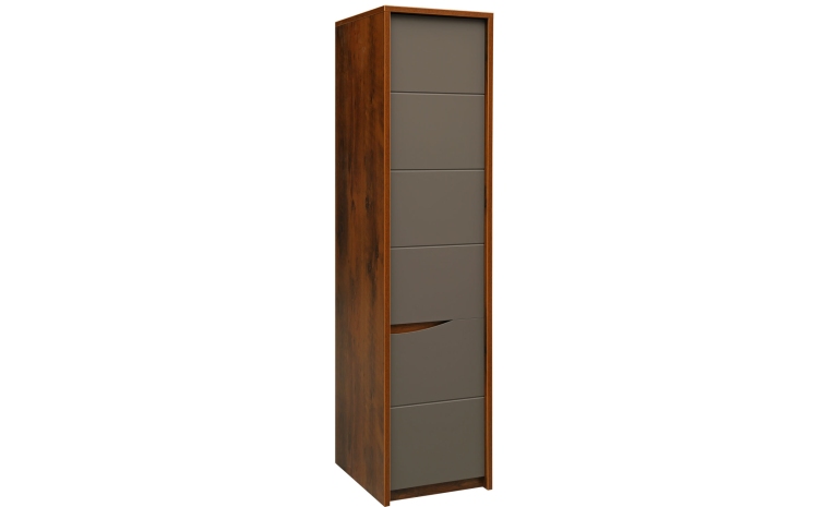 Шкаф для одежды «Монако» П6.528.1.09 (П528.09-1) - дуб саттер+серый мокко