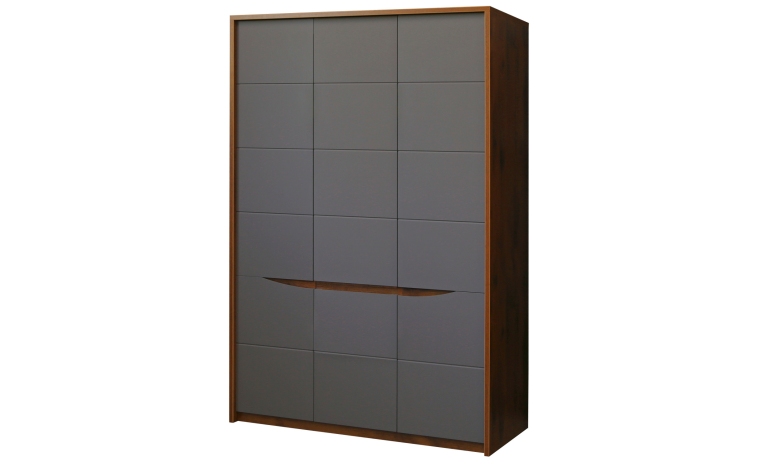 Шкаф для одежды «Монако» П528.17 - дуб саттер+серый мокко