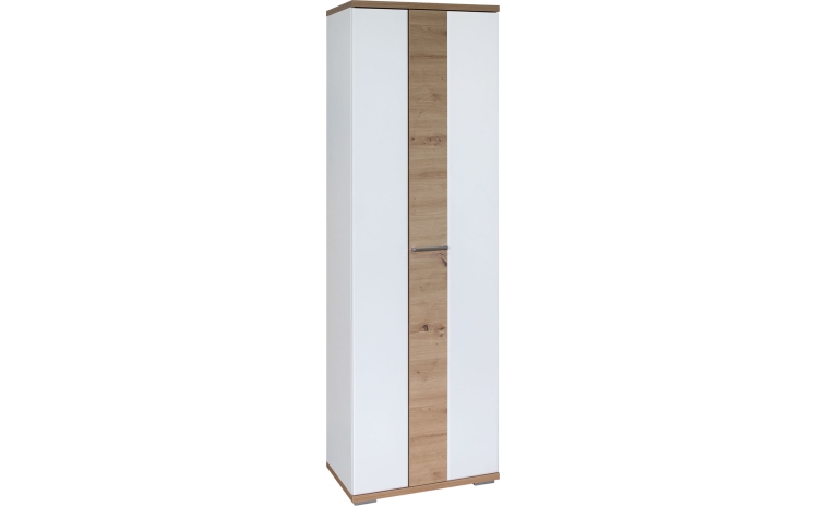 Шкаф для одежды «Сигно» П6.640.3.01 (П640.01) - белый матовый+дуб онтарио