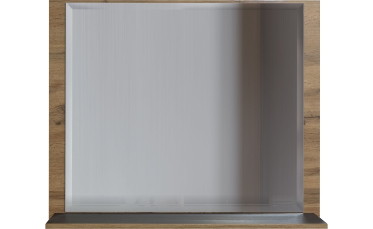 Зеркало настенное «Блэквуд» П3.556.3.34(570.04) - дуб вотан + чёрный
