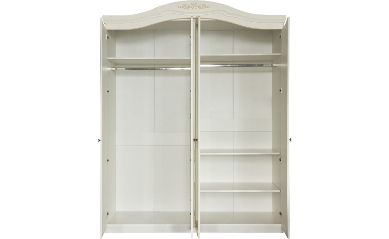 Шкаф для одежды 4д «Элиза» БМ2.841.1.27-01(2669-01) - белая ваниль