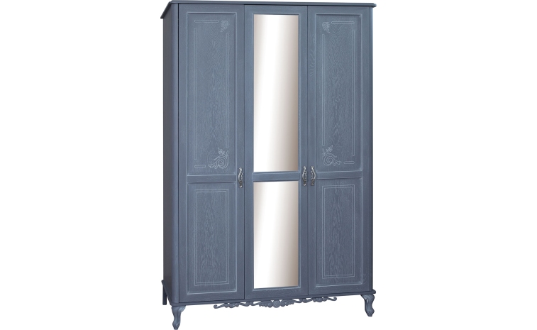 Шкаф для одежды 3д «Флорентина» БМ2.851.1.03-01 - голубой агат