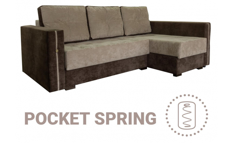 Угловой диван «Мелисса» (2мL/R6мR/L) - ткань