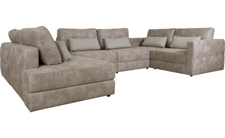 Угловой диван «Мелдон» (1L.90.10M.10M.90.4R) - ткань