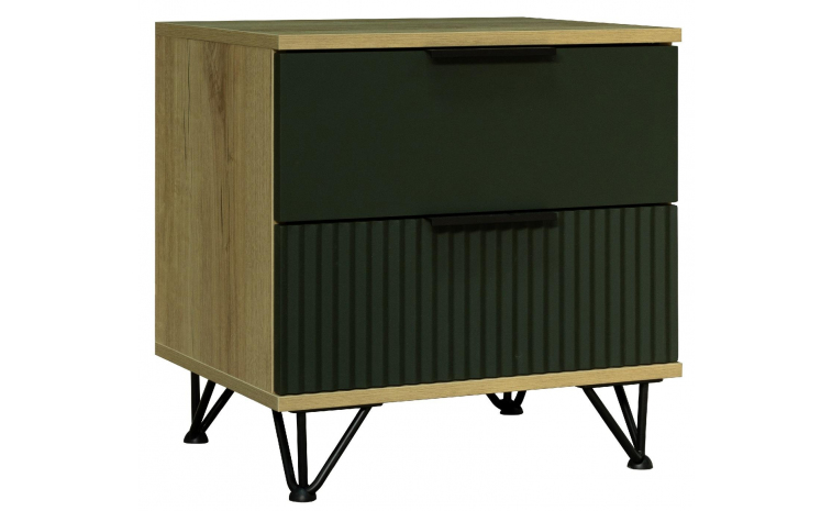 Тумба прикроватная «Рокси» П6.948.1.04 - грин софт+дуб кантри золотой